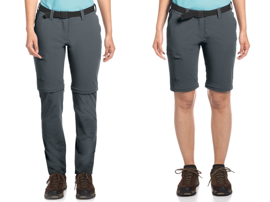 Maier Sports Inara Slim Zip Funktionshose Damen graphite Maier Sports Inara Slim Zip Funktionshose Damen graphite
