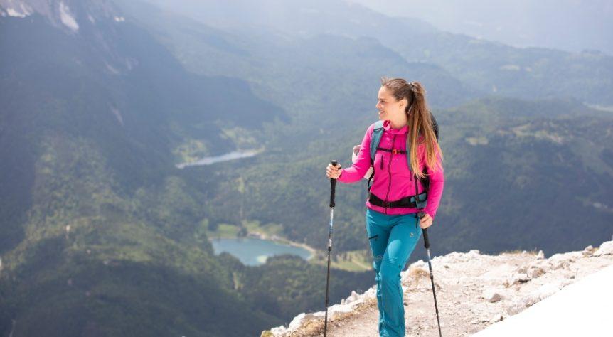 Blaue Wanderhosen fuer Damen