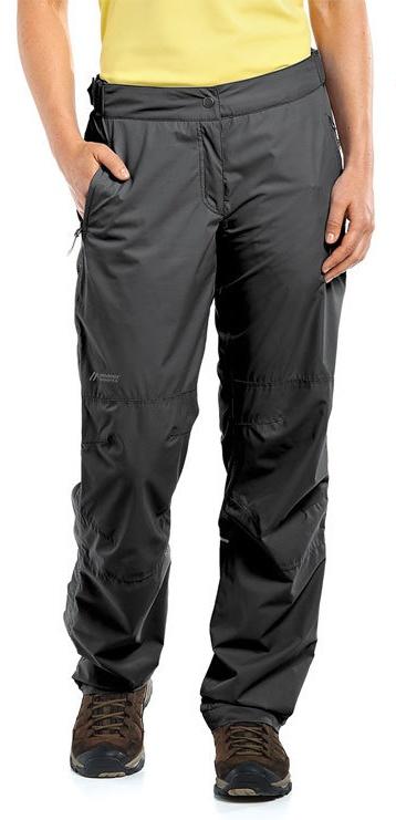 Maier Sports Raindrop L Regenhose Damen black | perfekte Regenhose für Radfahrer und Wanderer zum Drüberziehen Maier Sports Raindrop L Regenhose Damen black