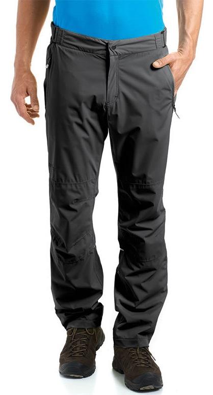 Maier Sports Raindrop M Regenhose Herren black | perfekte Regenhose für Radfahrer und Wanderer zum Drüberziehen Maier Sports Raindrop M Regenhose Herren black
