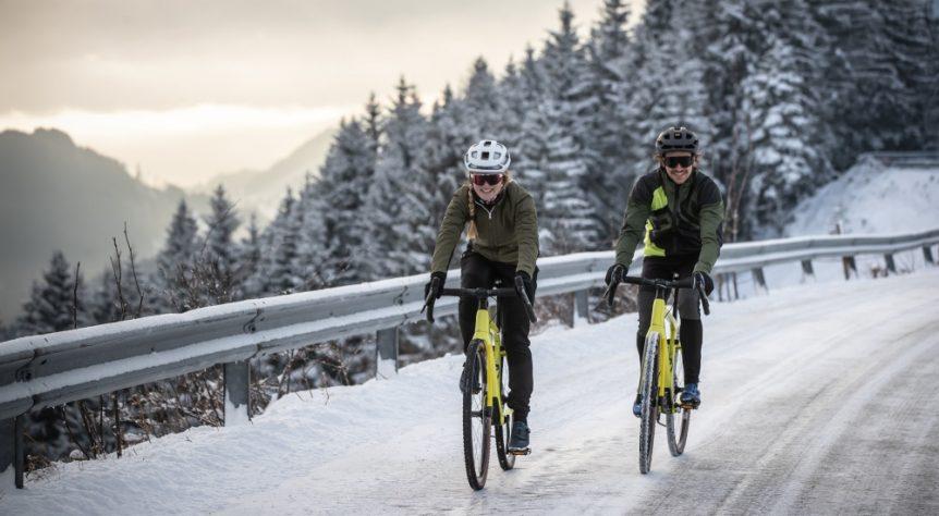 Radfahrer im Winter - Fahrrad-Winterbekleidung