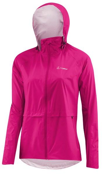 Löffler Damen Fahrradjacke With Hood WPM Pocket CF ruby Löffler Damen Fahrradjacke With Hood WPM Pocket CF ruby