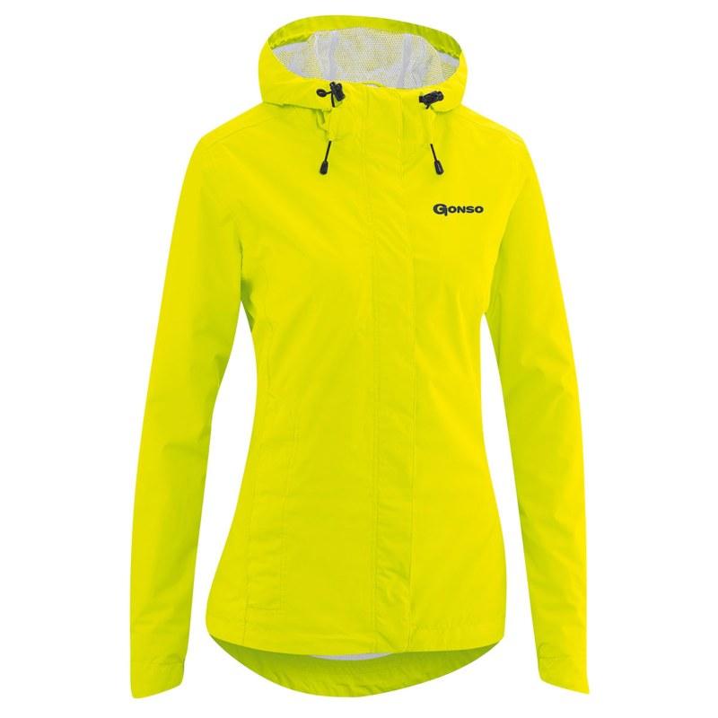Gonso Damen Allwetterjacke Sura light safety yellow - Reflektierende Kleidung zum Radfahren
