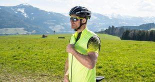 Reflektierende Kleidung zum Radfahren
