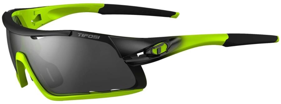 Tifosi Sportbrille Davos race neon smoke/AC red/clear Tifosi Sportbrille Davos race neon smoke/AC red/clear