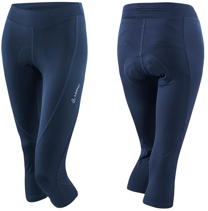 Löffler Damen Bike-Hose 3/4 Tour II bike tights dark blue
