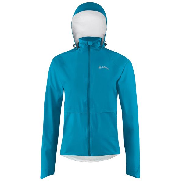 Löffler Damen Fahrradjacke With Hood WPM Pocket CF Topaz