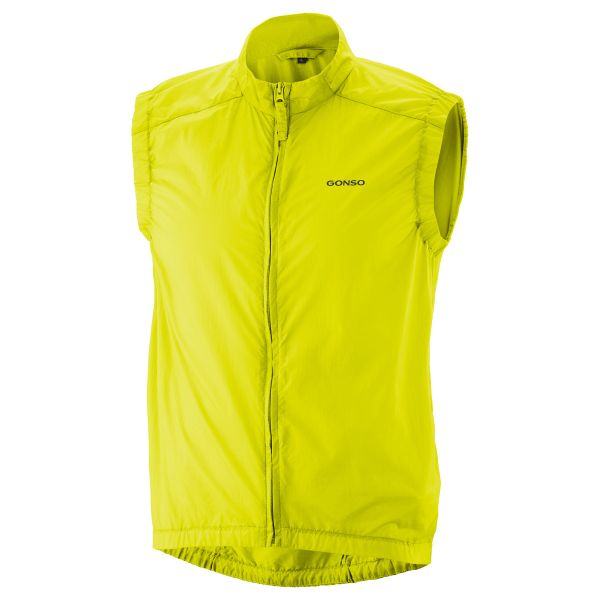 Gonso Herren Windweste Adventure Vest Wind safety yellow
