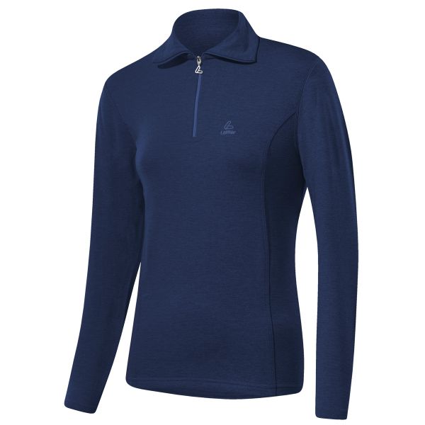 Löffler Damen Transtex®-warm Zip-Rolli Basic Dark Blue