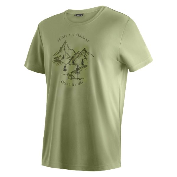 Maier Sports Dieter Print Funktionsshirt Herren green foam