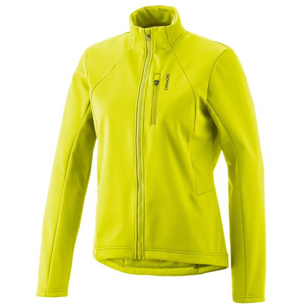 Gonso Adventure Jacket W Damen Fahrrad Softshelljacke safety yellow