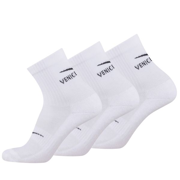 Venice Beach Quartersocks 3er Pack Unisex white