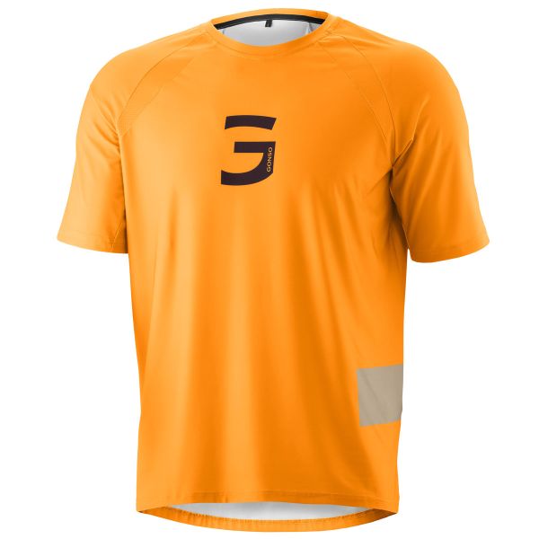 Gonso Trail Jersey Herren Bikeshirt neon carrot
