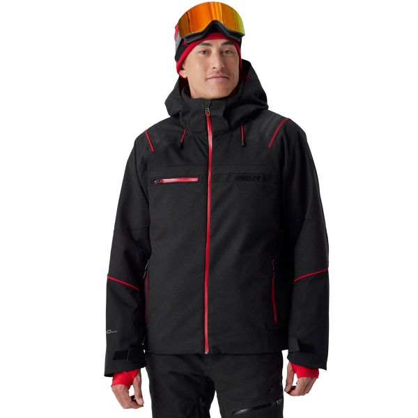 Spyder Titan Jacket Skijacke Herren Spyder Black Melange