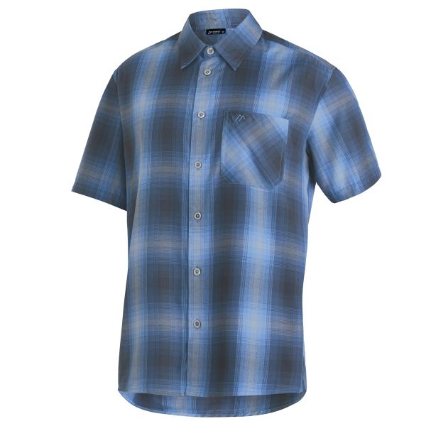 Maier Sports Mauro Herren Hemd blue-graphite