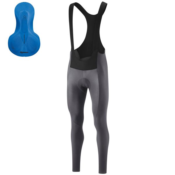 Gonso Sitivo blue Thermo Tight bib Herren mercury gray