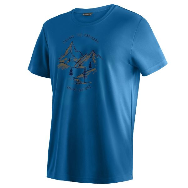 Maier Sports Dieter Print Funktionsshirt Herren imperial blue