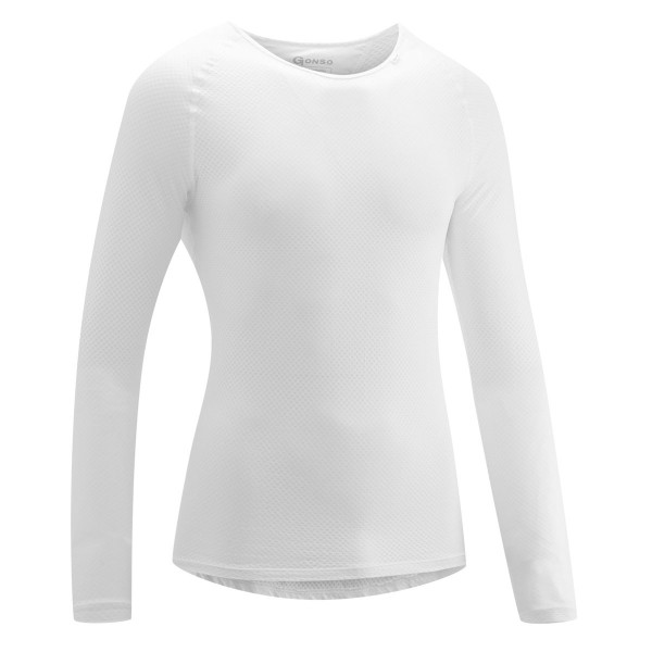 Gonso Herren Rad-Unterhemd Cuneo white langarm