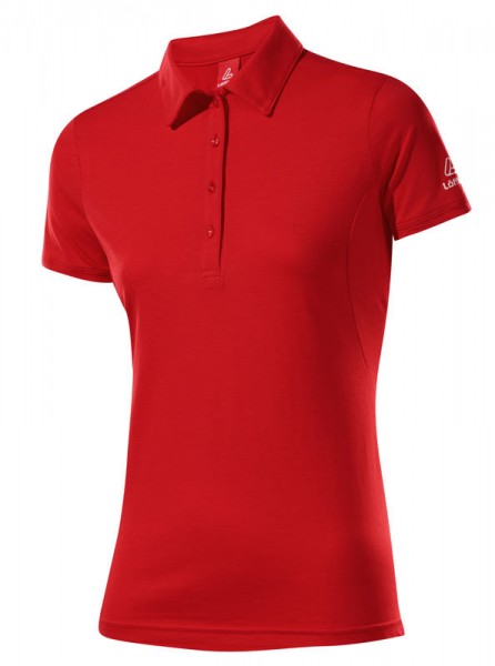 Löffler Damen Poloshirt Transtex® Single CF red