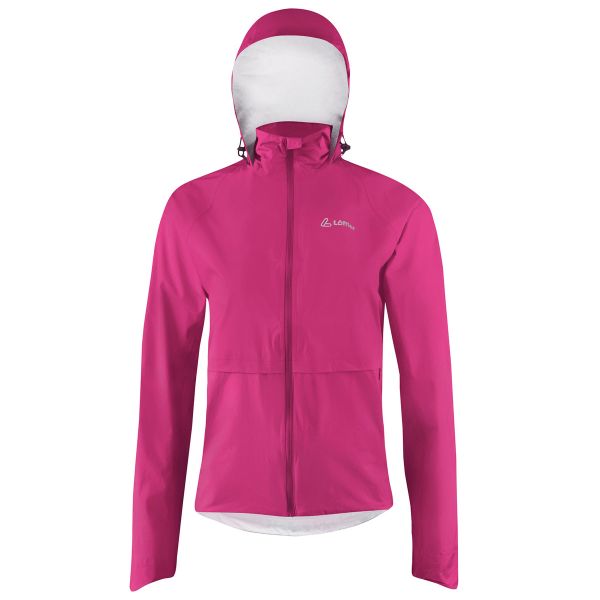 Löffler Damen Fahrradjacke With Hood WPM Pocket CF Magenta