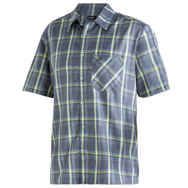 Maier Sports Mauro Herren Hemd sulphur-blue check