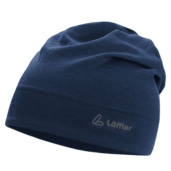 Löffler Artista Merino Wool Beanie Dark Blue