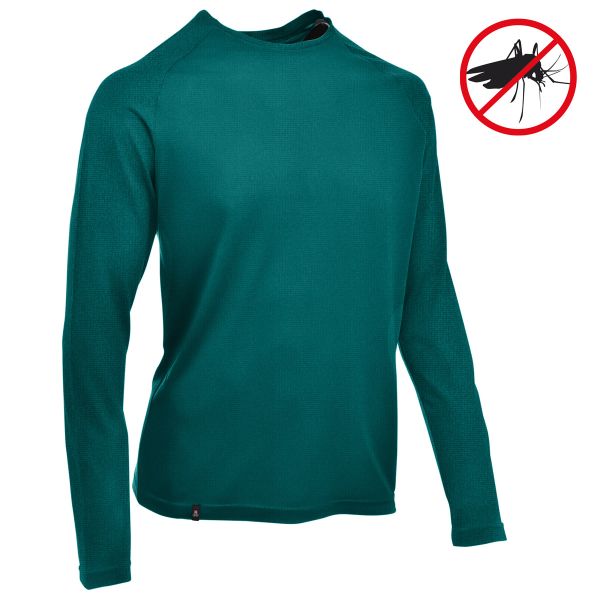 Maul Bludenz SP Herren Longsleeve mit Mückenschutz petrol green