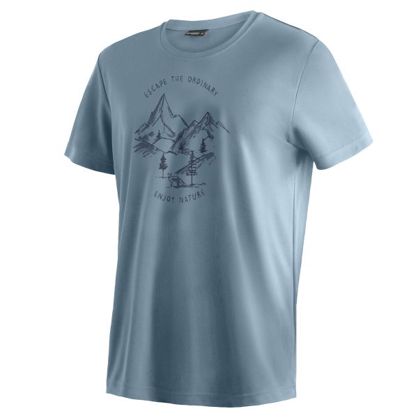 Maier Sports Dieter Print Funktionsshirt Herren dusted blue