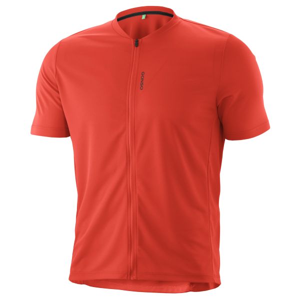 Gonso Bikeshirt Herren Sitivo Jersey Green paprika flame