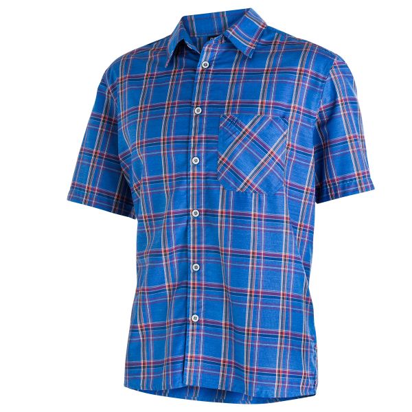 Maier Sports Mauro Herren Hemd ombre blue-blue check
