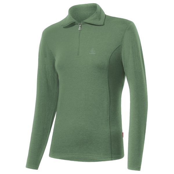 Löffler Damen Transtex®-warm Zip-Rolli Basic pine