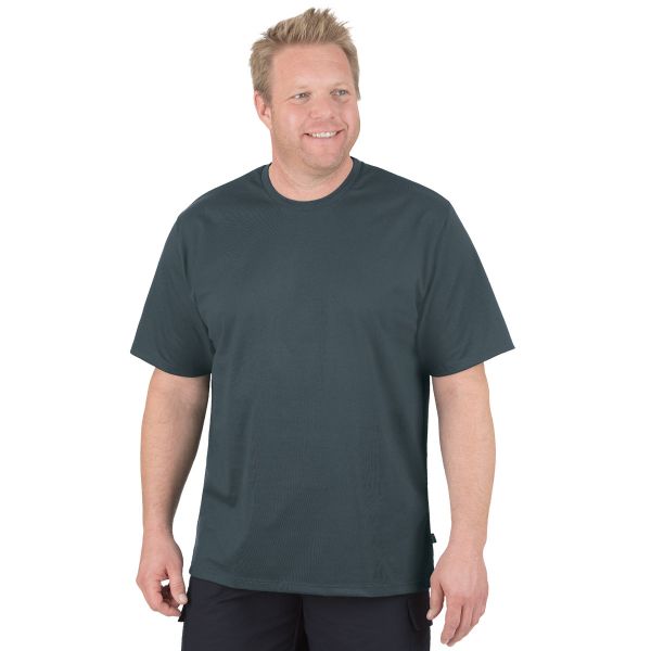 trigema t-shirt deluxe baumwolle anthrazit