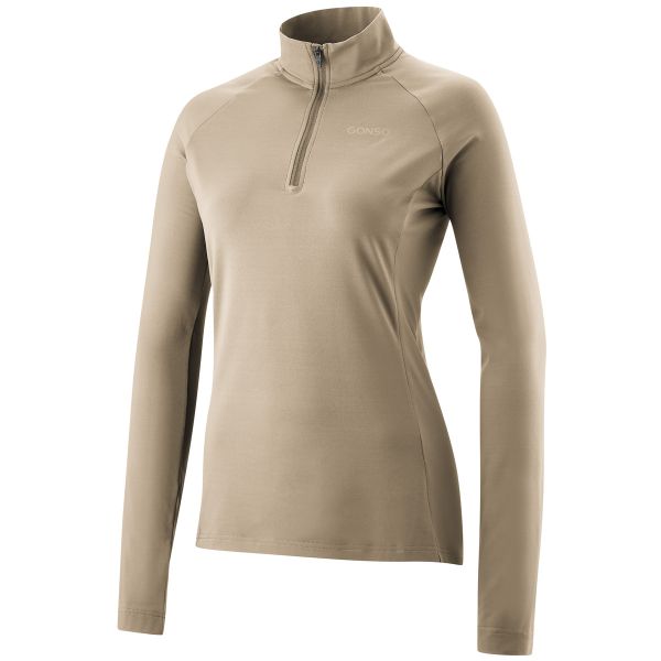Gonso Essential Jersey Damen Radtrikot Langarm jonesboro cream