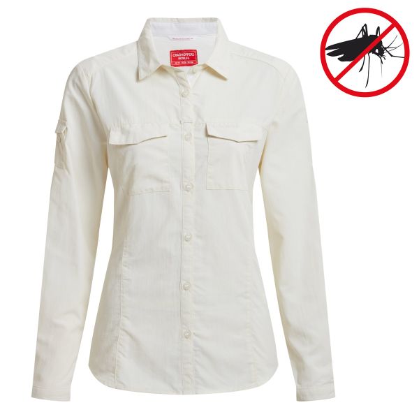 Craghoppers Nosilife Adventure Bluse Damen Mueckenschutz Seasalt