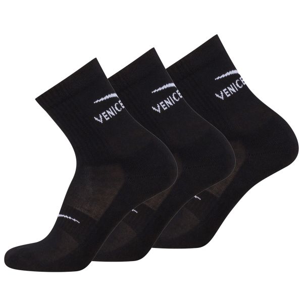 Venice Beach Quartersocks 3er Pack Unisex black