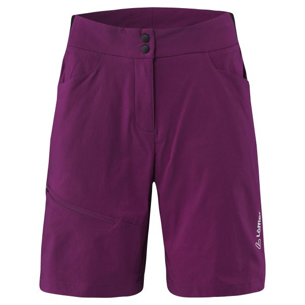 Löffler Damen Bike-Shorts Comfort E CSL Bordeaux