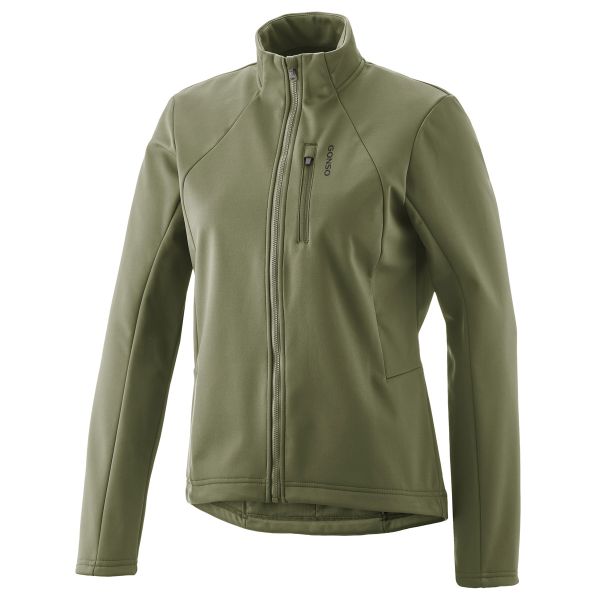 Gonso Adventure Jacket W Damen Fahrrad Softshelljacke oak ash