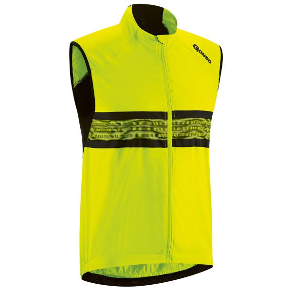 Gonso Herren Windweste Grado safety yellow