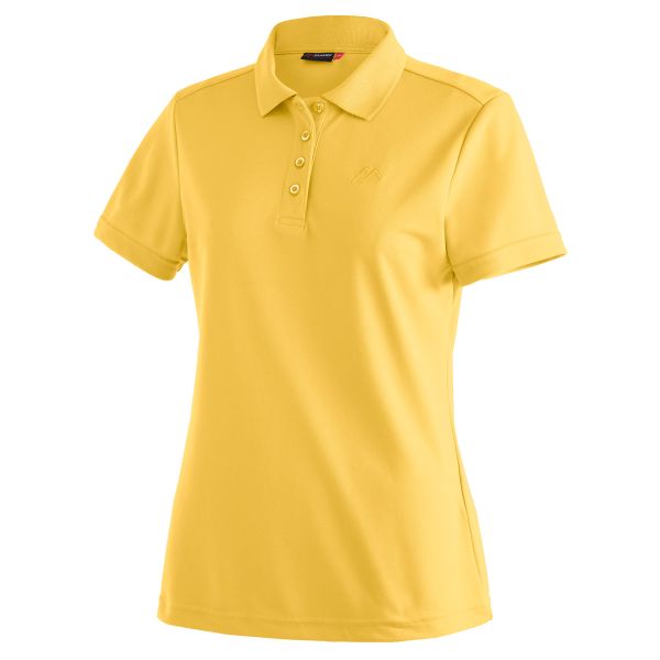 Maier Sports Ulrike Funktionspolo-Shirt Damen yellow finch